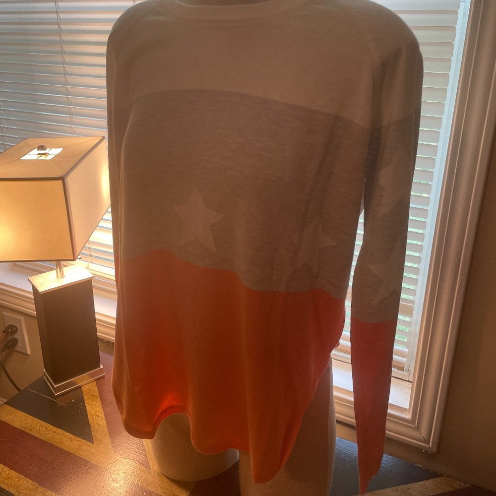 Star Colour Block Cotton Silk Jumper LARGE